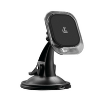 Magnetisk telefonhållare med magnetisk fena och sugkopp