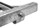 KNOTT 6X1197.007 utdragbar hörnstödsstabilisator för släpvagn 1100kg 498mm
