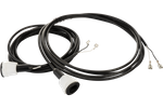 MANTES elinstallation släpkablar 4,7 m 7-stifts pluggbajonetter 2x 5-stift + 2x 2-stift