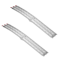 ProPlus 390096 hopfällbara ramper aluminiumramper för släpvagnar 220 cm 680 kg set om 2