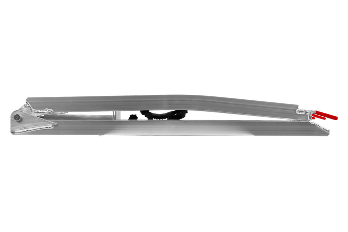 UNITRAILER ALR003 hopfällbar ramp aluminiumramp för släpvagn 221cm 340kg med rem och stöd