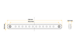 Bakre bromsljus WAŚ W207 LED universal