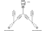 MANTES elinstallation släpkabel sele 8m 13 stifts PLUG BAJONT 2x 8 stift