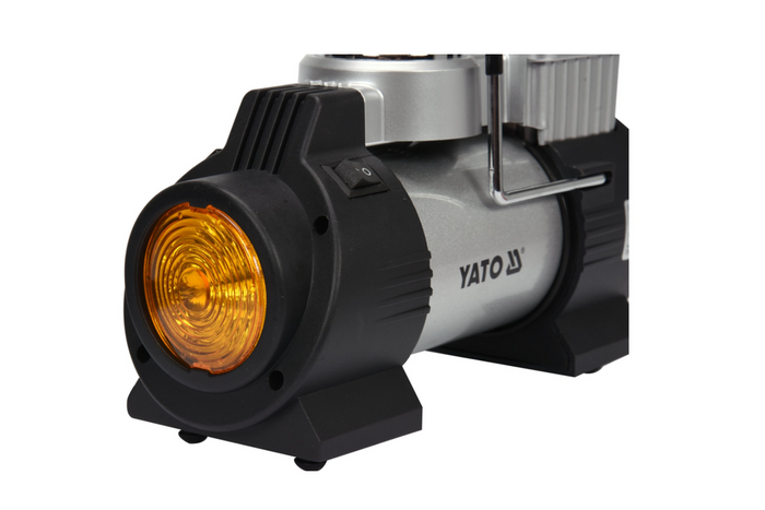YATO YT-73460 bilkompressor med LED-lampa 12V 180W