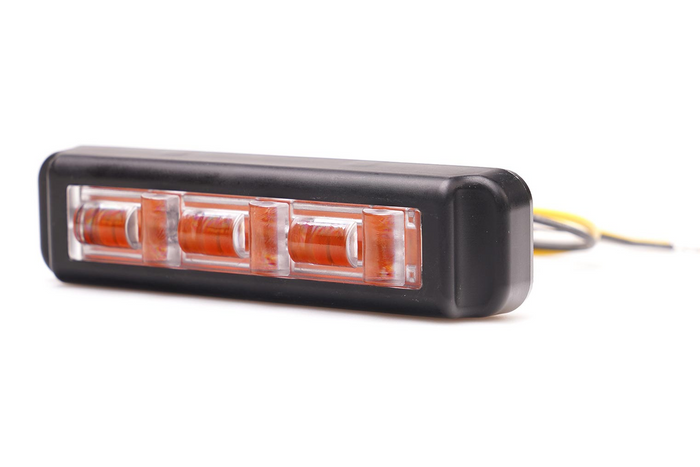 Varningslampa WAŚ 2466 W285 LED blinkande lampa orange MASTER/SLAVE