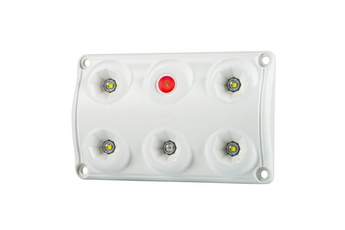 HORPOL LWD2157 LED 900lm bilkupélampa med strömbrytare och röd diod