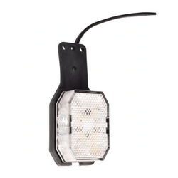ASPÖCK FLEXIPOINT LED-markeringsljus höger med fäste vit/röd
