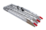 UNITRAILER ALR002 hopfällbara ramper aluminiumramper för släpvagnar 221cm 680kg med rem, set om 2