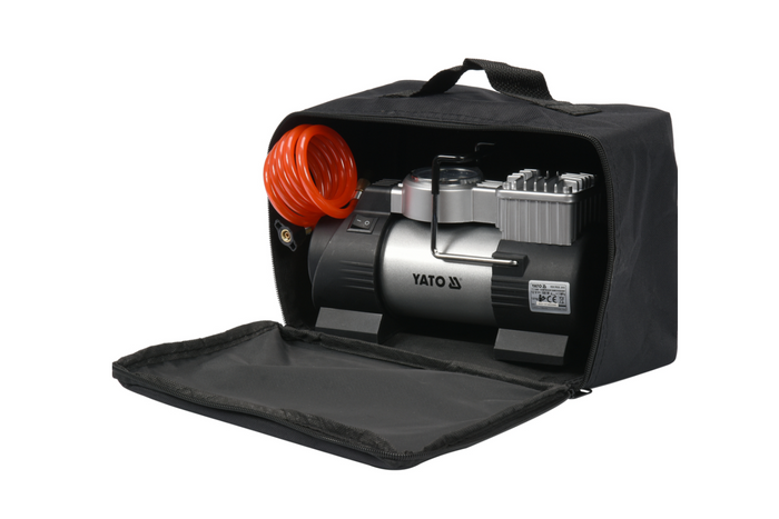 YATO YT-73460 bilkompressor med LED-lampa 12V 180W