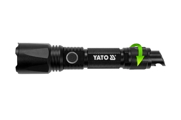 YATO YT-08559 LED 900lm multifunktionsficklampa, powerbank, flasköppnare, nödhammare