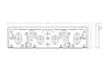 Nummerplåtsram med LED-belysning FRISTOM FT-264 LED M15