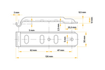 Sidodrag med spänne UNITRAILER BV 10-1+BVG 10-B komplett släpvagnssidoförslutning