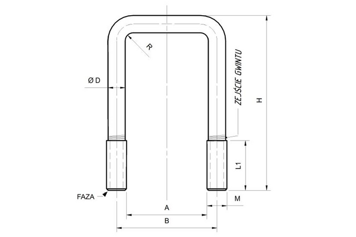 DROMET fyrkantsklämma typ C M6 28/55 (3/4")