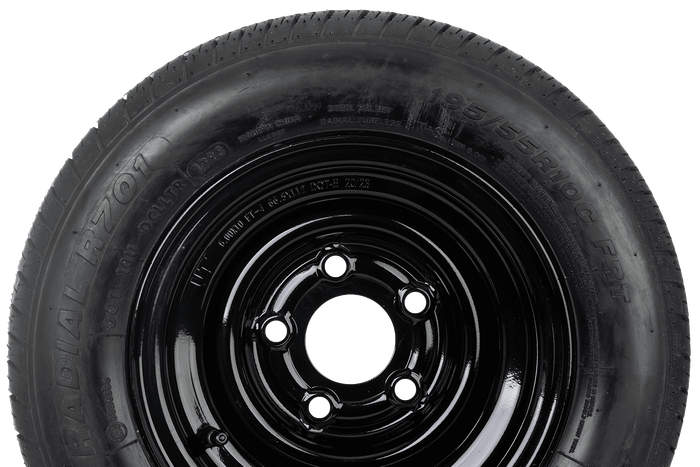 Förstärkt hjul för släpvagn LINGLONG TIRE 195/55 R10C 98/96N UNITRAILER FÄLG svart 6Jx10"H2 5x112 ET:-4