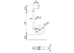 KNOTT TK48 stödhjul 150kg 48mm 480-700mm