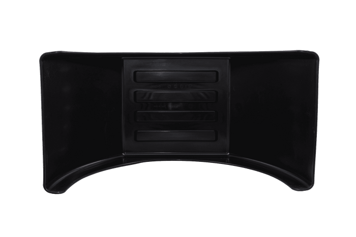 Dubbelskärm för släpvagn 15-16" DOMAR DK3120 platt hjulhus 1000/510mm med vit fälg