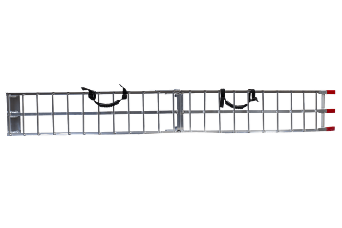 UNITRAILER ALR002 hopfällbara ramper aluminiumramper för släpvagnar 221cm 680kg med rem, set om 2
