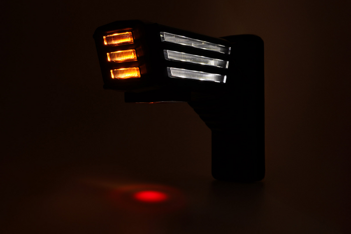 WAŚ 2550P W297.3.1 SPOT LED höger markeringsljus på kort arm