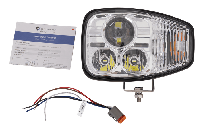 TT Technology TT.16610-L+TT.16610-P LED-strålkastare 3 funktioner 21xLED 4450lm vänster+höger för JCB/Cat/Manitou/Volvo/Terex