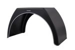 Dubbelskärm för släpvagn 15-16" DOMAR DK3120 platt hjulhus 1000/510mm med vit fälg